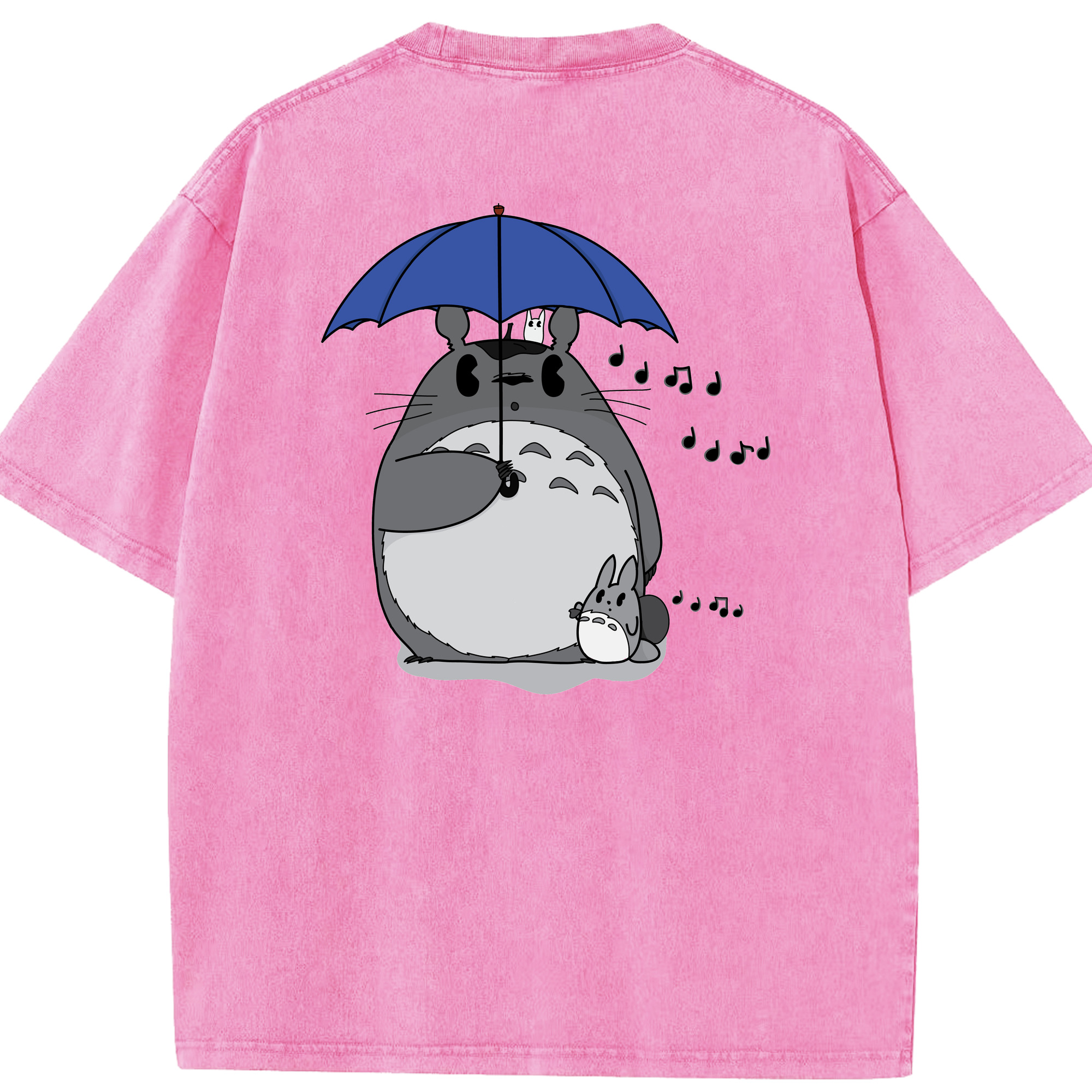 （画像用） となりのトトロ 草壁メイ 草壁サツキ My Neighbor Totoro Satsuki Kusakabe Mei Kusakabe 綿100% ヴィンテージ風 半袖Tシャツ（背面プリント）